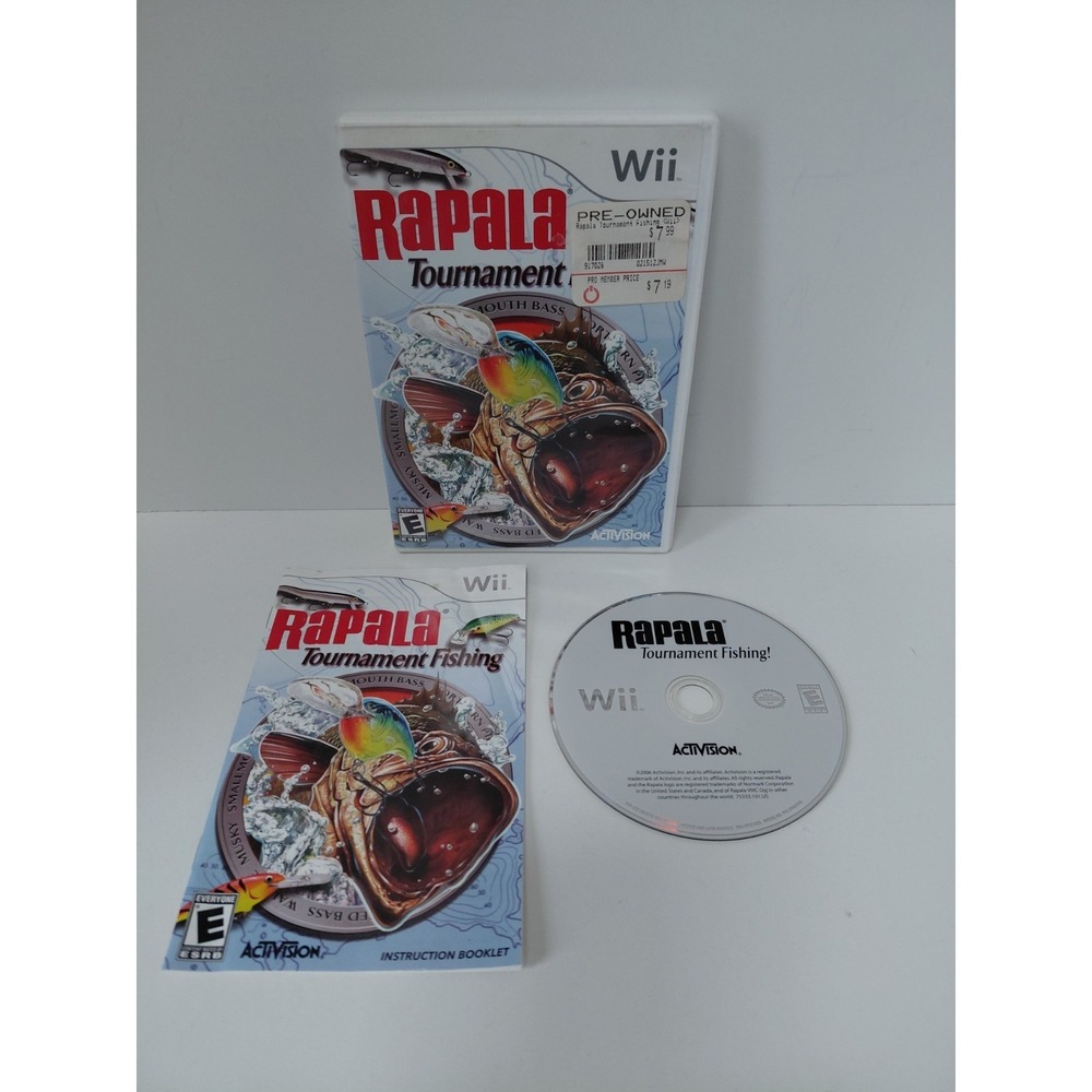 Rapala Tournament Fishing (Nintendo Wii, 2006) –‎ Complete CIB, Tested Works